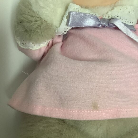 Vintage Blushables Blushing Bunny Rabbit Plush A Little Happiness 13" Works READ - Picture 7 of 16